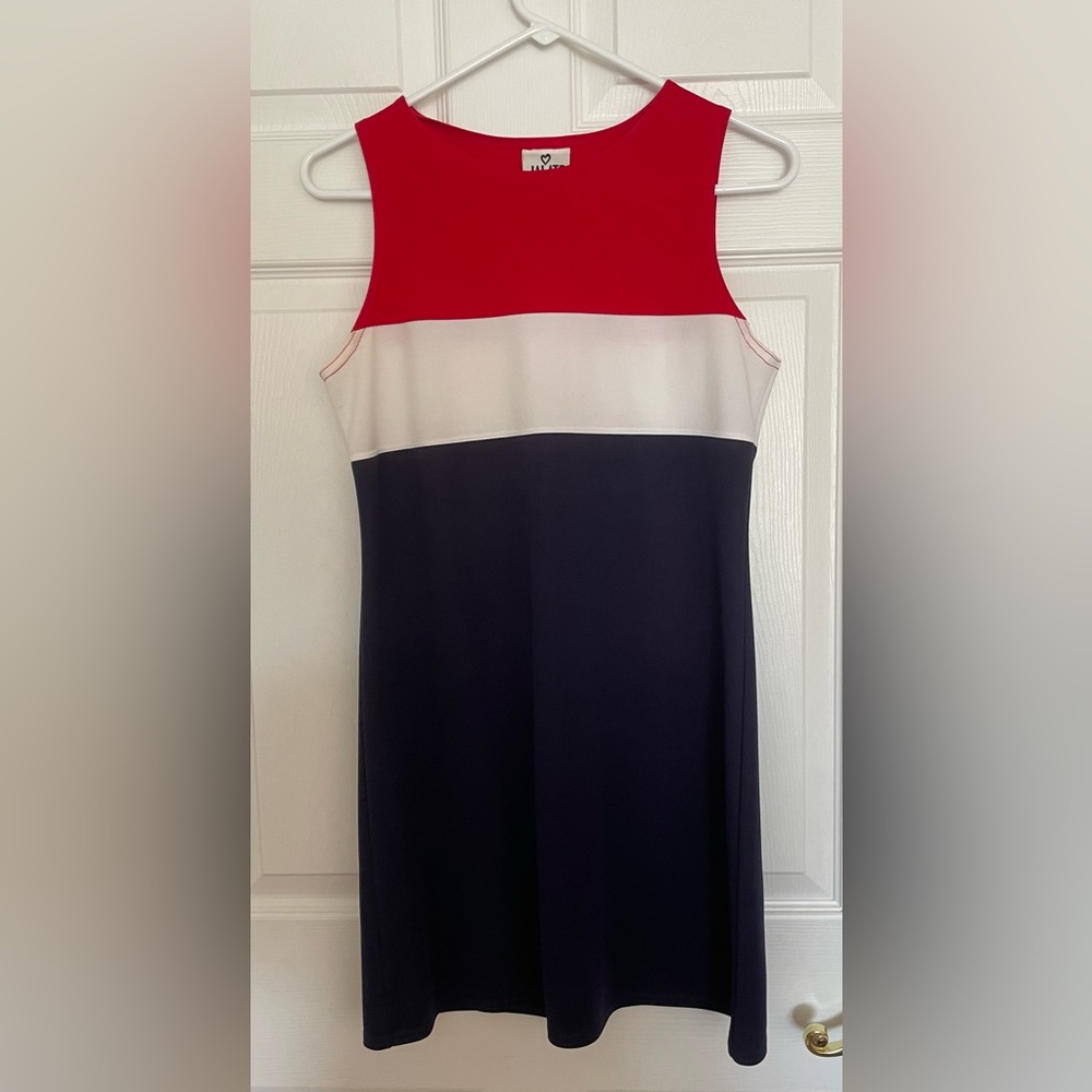Vintage color-block sheath dress